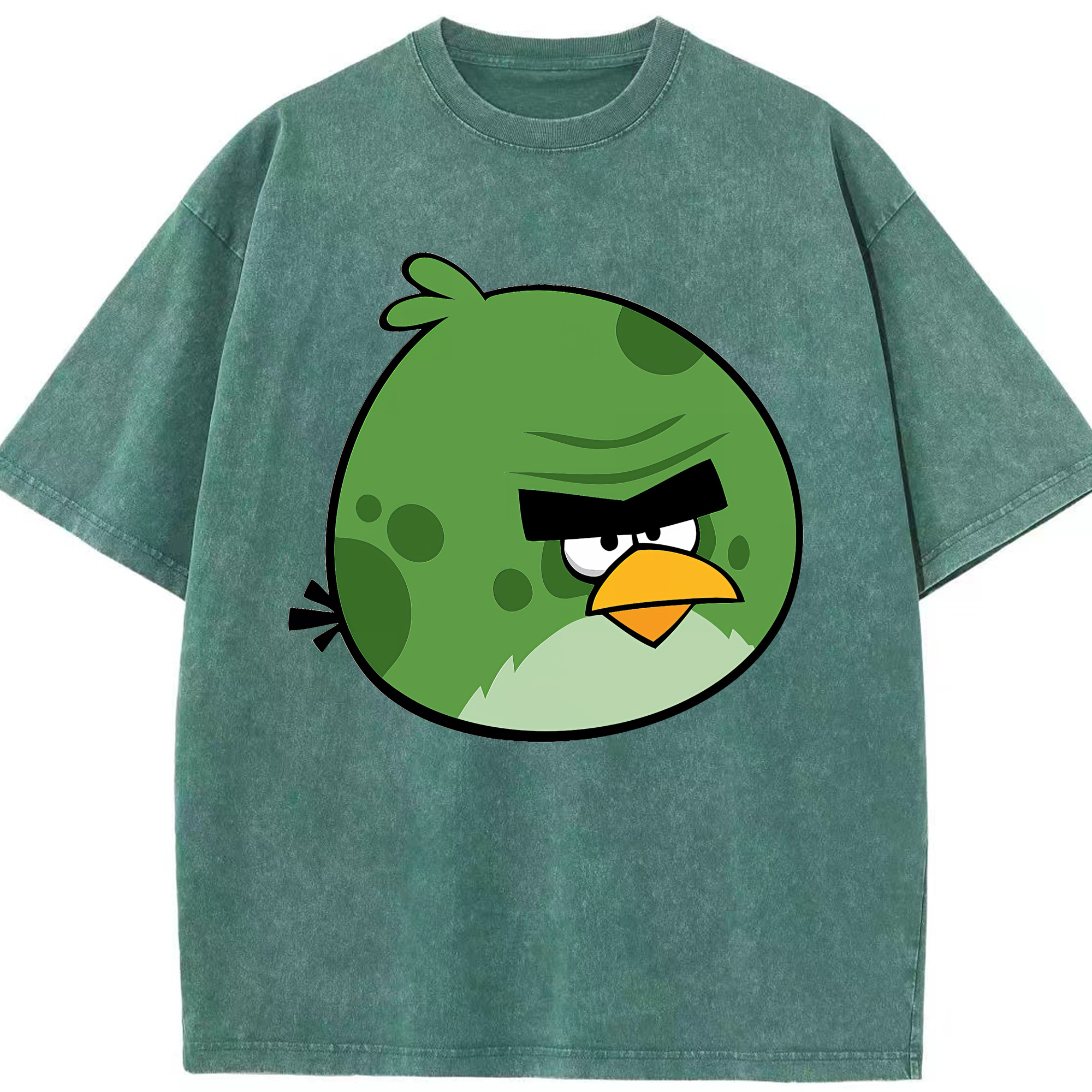 （画像用） Angry Birds アングリーバード 綿100% ヴィンテージ風 半袖Tシャツ（フロントプリント）